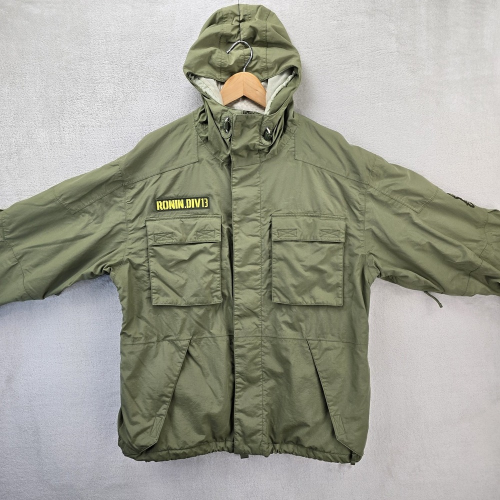 Vintage Burton Ronin Div 13 Jacket Mens Large Hooded Ski Snowboard DryRide Y2K - Picture 2 of 16